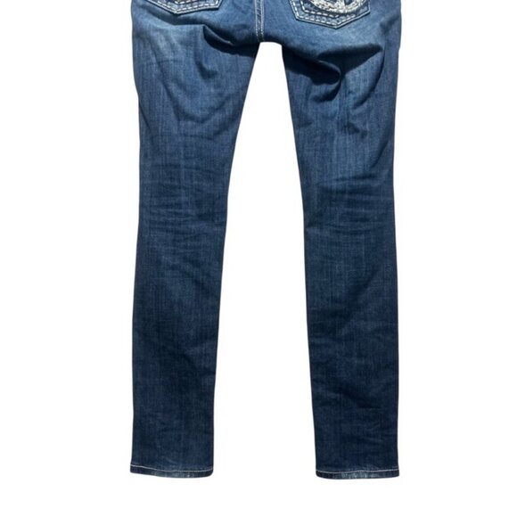 Miss Me Set of 2 Jean Women 28 Blue Bootcut & Skinny Cowgirl Western Y2K Studded - Picture 14 of 16